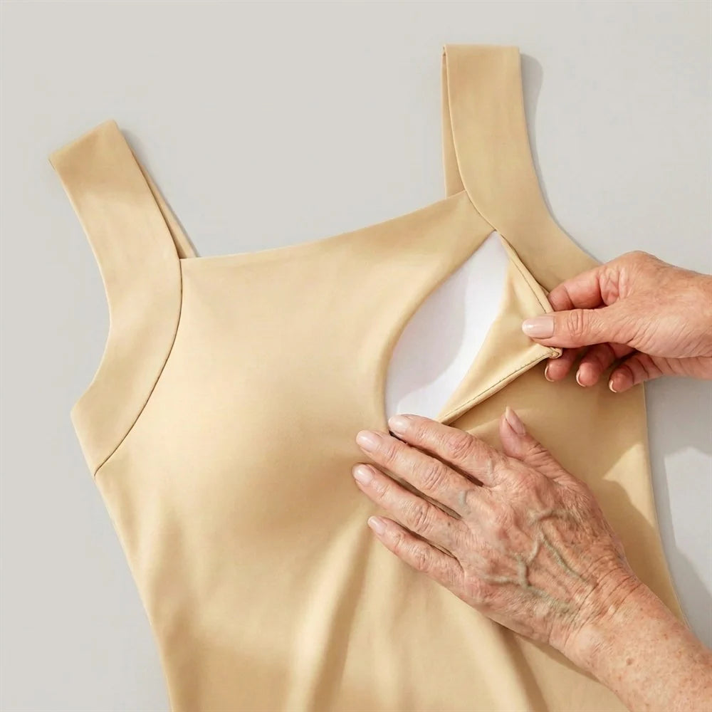 Mae's Tanks Built-In Bra Comfort Shaper Tank