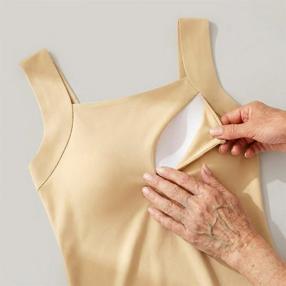 Mae's Tanks Built-In Bra Comfort Shaper Tank