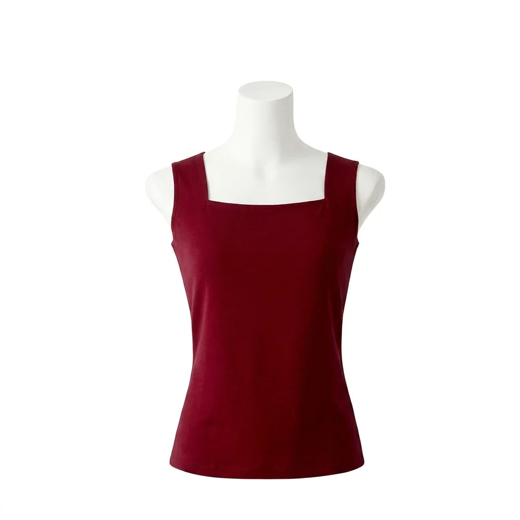 Mae's Tanks Built-In Bra Comfort Shaper Tank