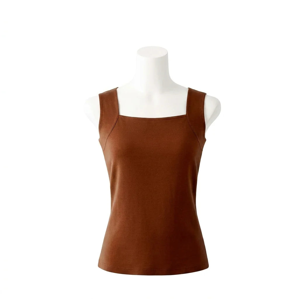 Mae's Tanks Built-In Bra Comfort Shaper Tank