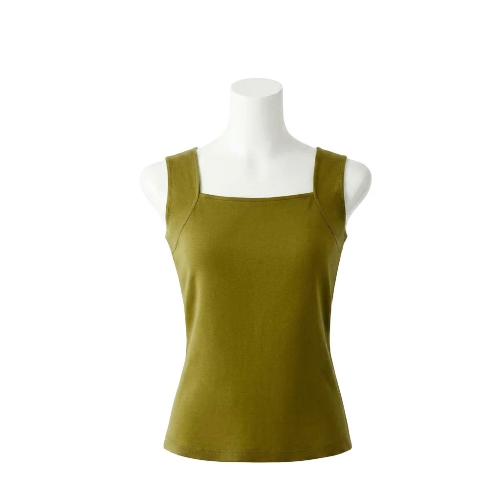 Mae's Tanks Built-In Bra Comfort Shaper Tank